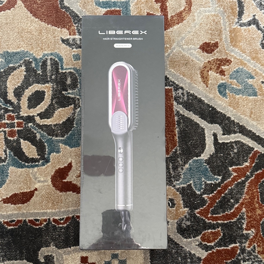 Pink Hair Straightener Brush